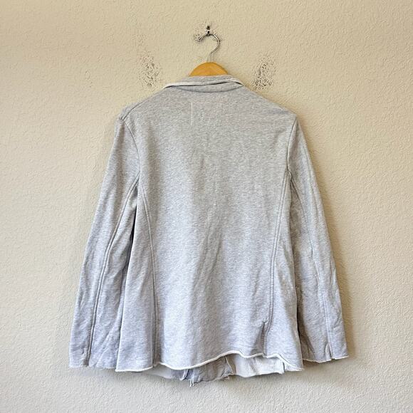 FRANK & EILEEN Belfast Peacoat Jacket Gray Double Breasted Fleece - Picture 2 of 11